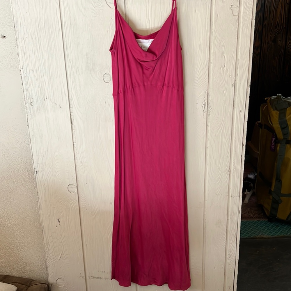 Anthro pink slip dress